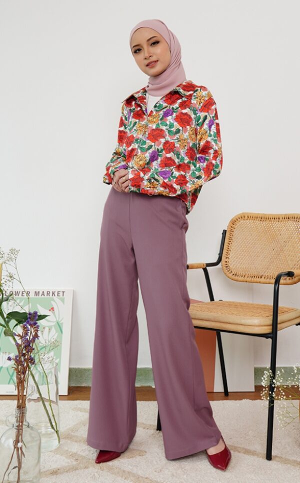 4 CASSIE PALAZZO PANTS (MANGOESTEEN PURPLE)