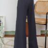 4 CASSIE PALAZZO PANTS (DARK MATTE SILVER)