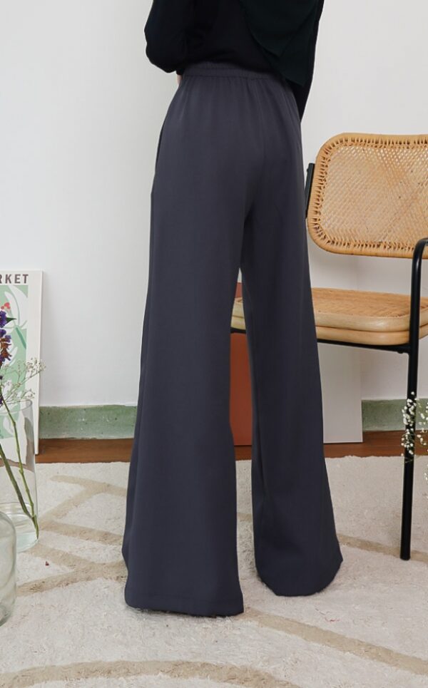 4 CASSIE PALAZZO PANTS (DARK MATTE SILVER)