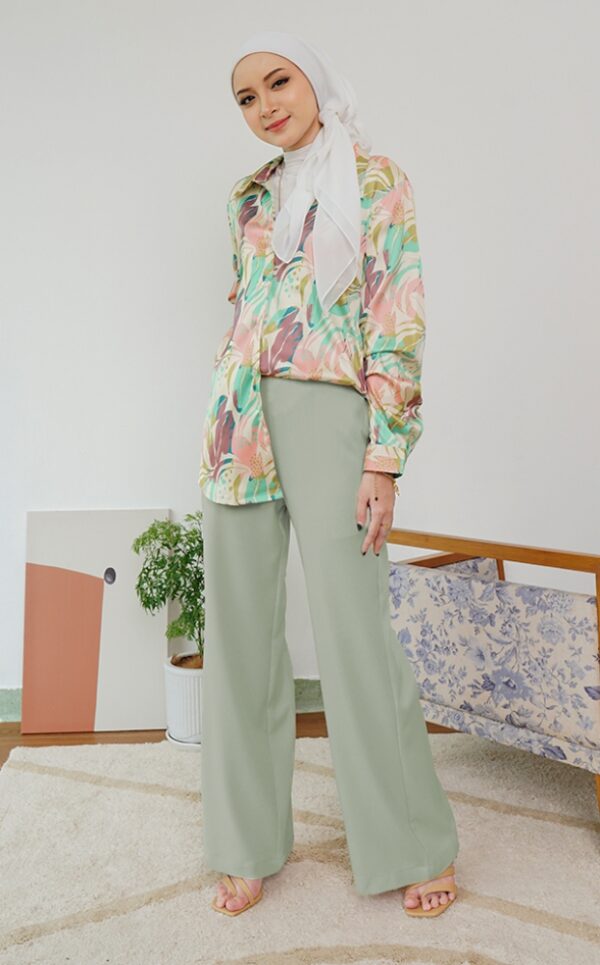 4 CASSIE PALAZZO PANTS (MINT GREEN)
