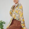 FLORAL PRINTED SHIRT (NUDE YELLOW)
