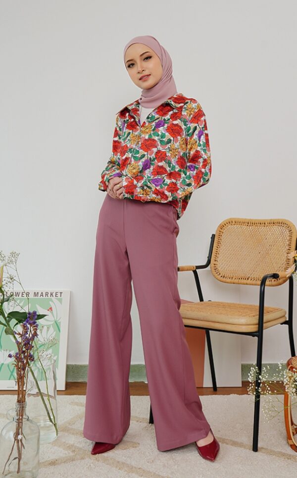 FLORAL PRINTED SHIRT (RED RICHES)