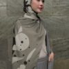 GHANIA PRINTED SHAWL (GREY)