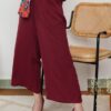 ADORA WIDE LEG TROUSERS (MAROON)