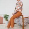 ELLIE SLIM PANTS (TERRACOTTA)