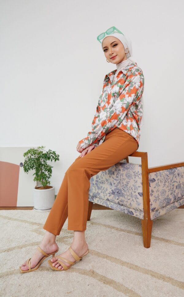 ELLIE SLIM PANTS (TERRACOTTA)