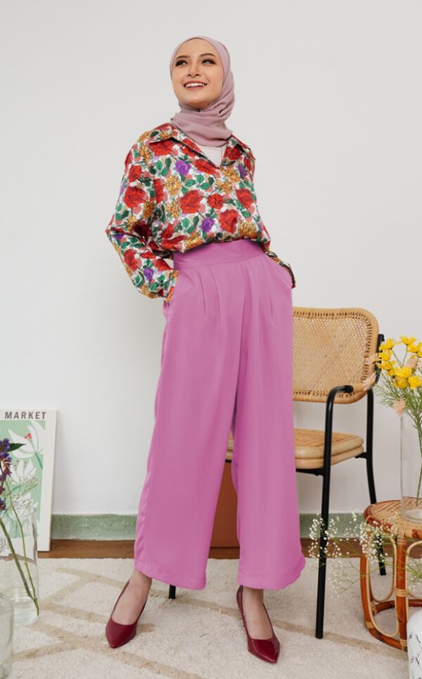 ADORA WIDE LEG TROUSERS (DULL PURPLE)