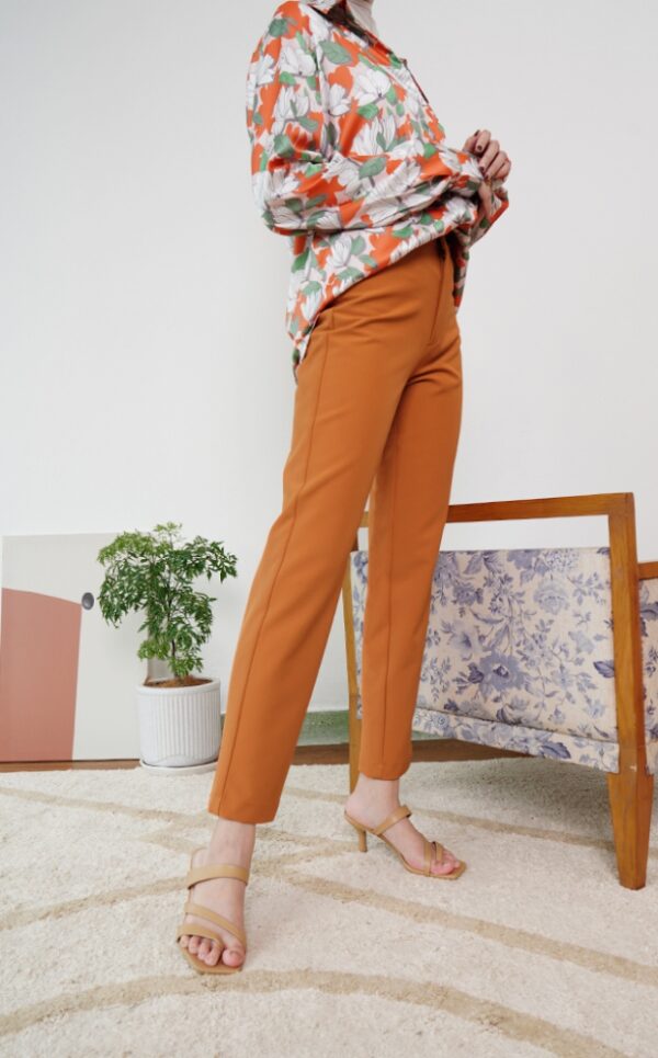 ELLIE SLIM PANTS (TERRACOTTA)