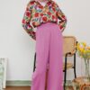 ADORA WIDE LEG TROUSERS (DULL PURPLE)
