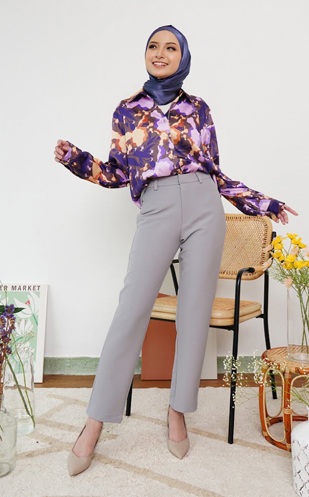 ELLIE SLIM PANTS (GREY)
