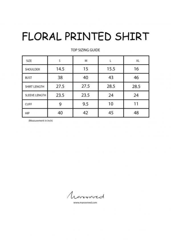 FLORAL PRINTED SHIRT (RED KEKWA)