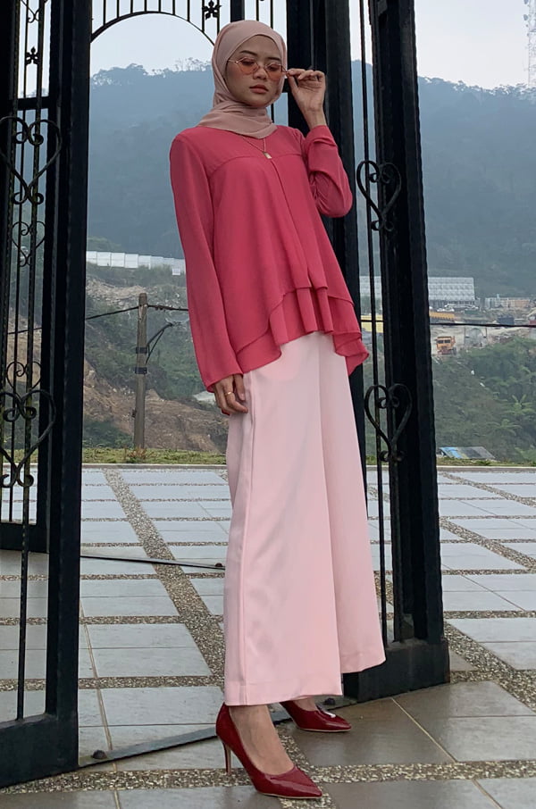 1 TIARA BLOUSE (DUSTY PINK)
