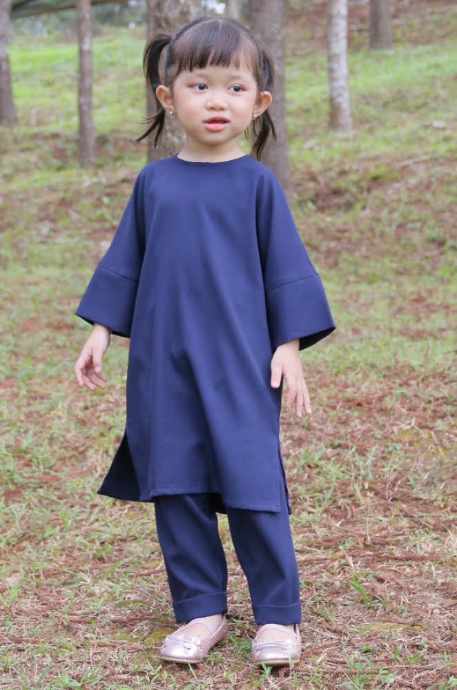 SELENA TUNIC SET KIDS (NAVY BLUE)