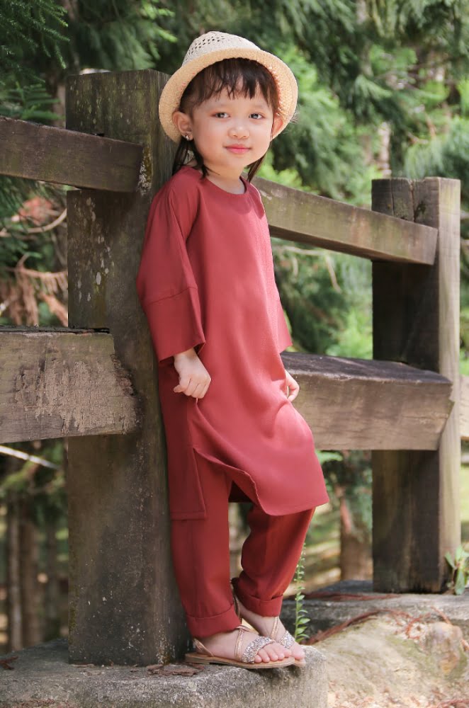 SELENA TUNIC SET KIDS (RUST)