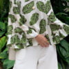 1 PAULINA BLOUSE (FERN GREEN)