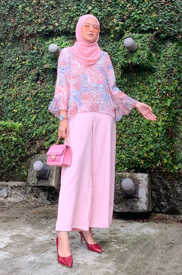 1 PAULINA BLOUSE (BLUE CORAL)