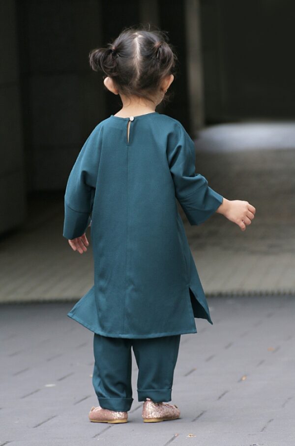 SELENA TUNIC SET KIDS (EMERALD GREEN)