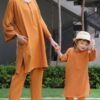 SELENA TUNIC SET KIDS (TANGERINE)
