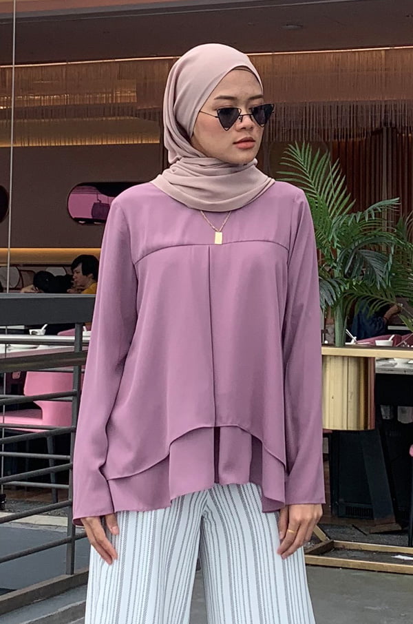 3 TIARA BLOUSE (DUSTY PURPLE)