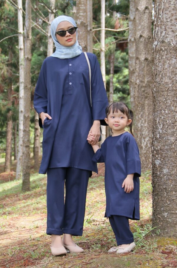SELENA TUNIC SET KIDS (NAVY BLUE)