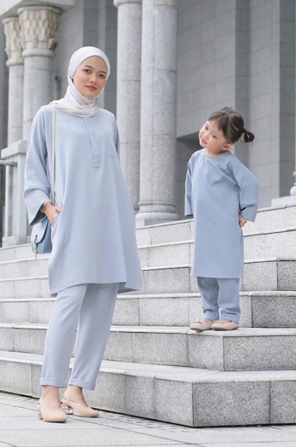 SELENA TUNIC SET KIDS (SMOKEY BLUE)