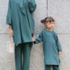 SELENA TUNIC SET KIDS (EMERALD GREEN)