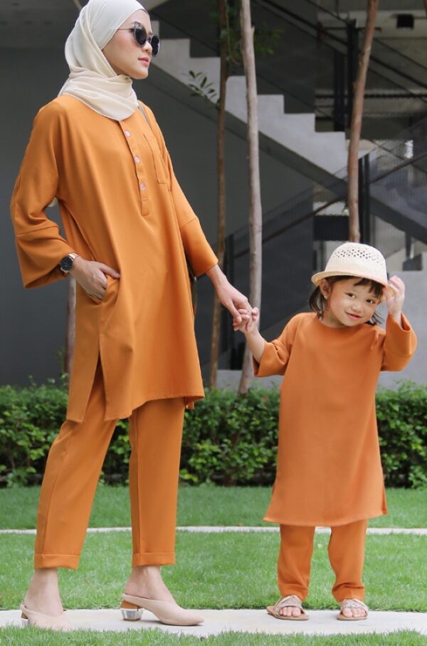 SELENA TUNIC SET KIDS (TANGERINE)