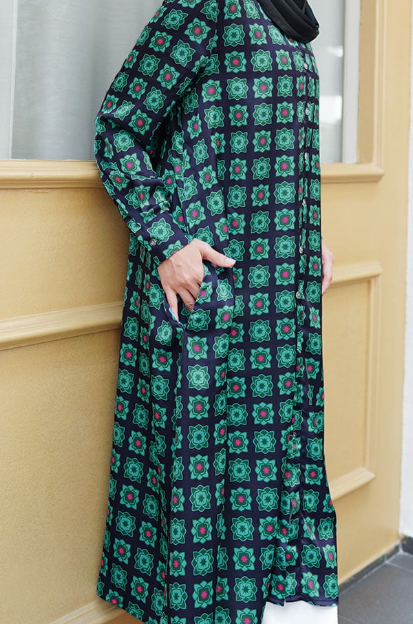 KAIA TUNIC DRESS ( JADE DRAGON)