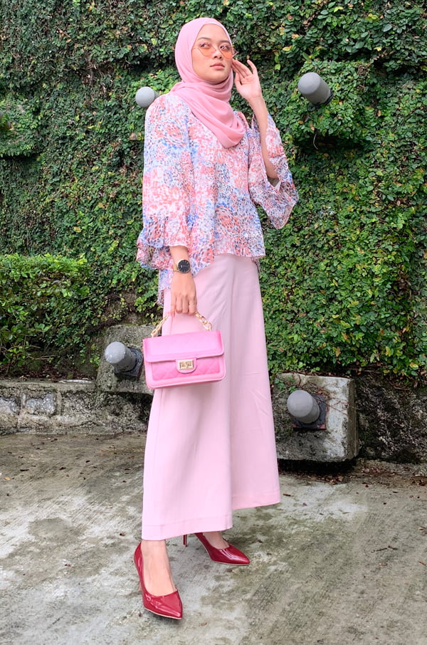 PAULINA BLOUSE (BLUE CORAL)