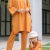 SELENA TUNIC SET KIDS (TANGERINE)