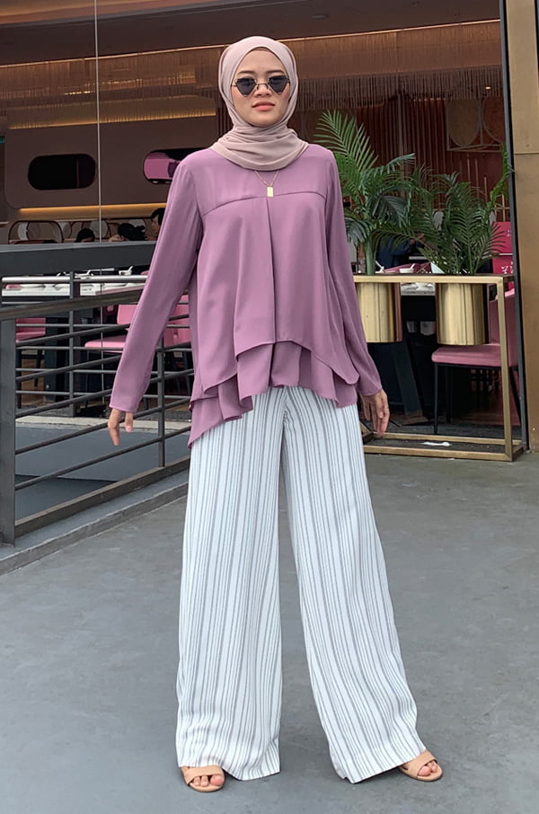 4 TIARA BLOUSE (DUSTY PURPLE)