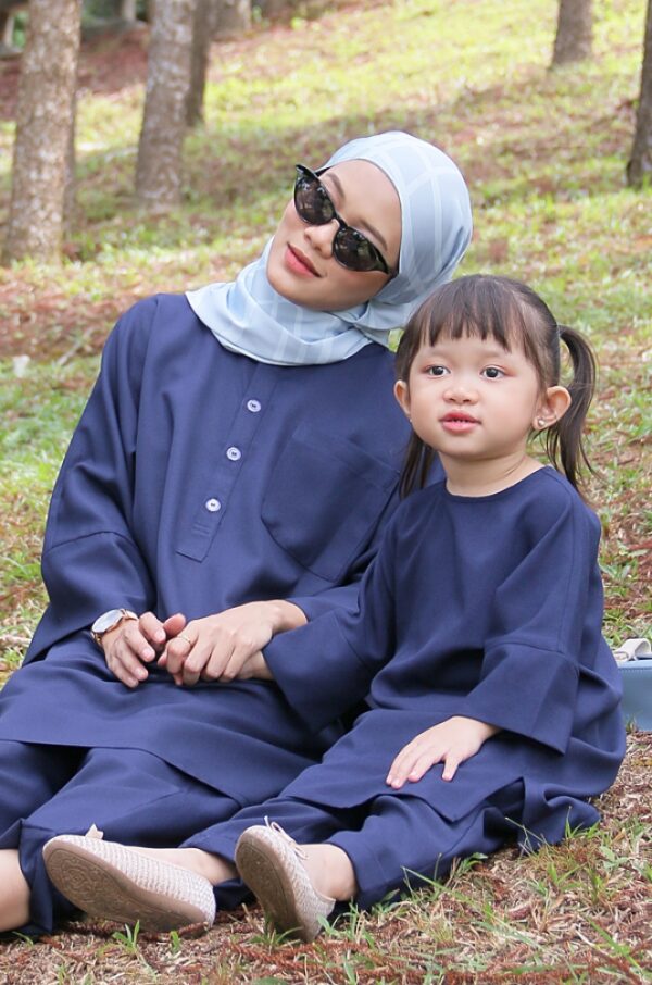 SELENA TUNIC SET KIDS (NAVY BLUE)
