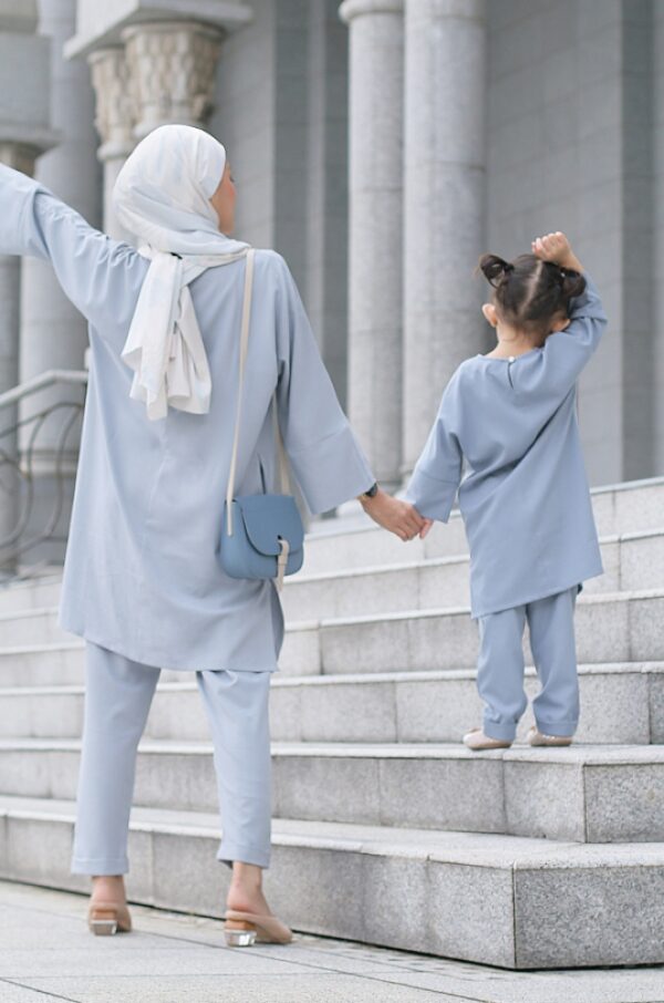 SELENA TUNIC SET KIDS (SMOKEY BLUE)