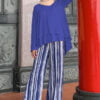 BLUE 3 TIARA BLOUSE (ELECTRIC BLUE)
