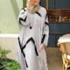 ARIANA VANTE PRINTED SET (IVORY BLACK)