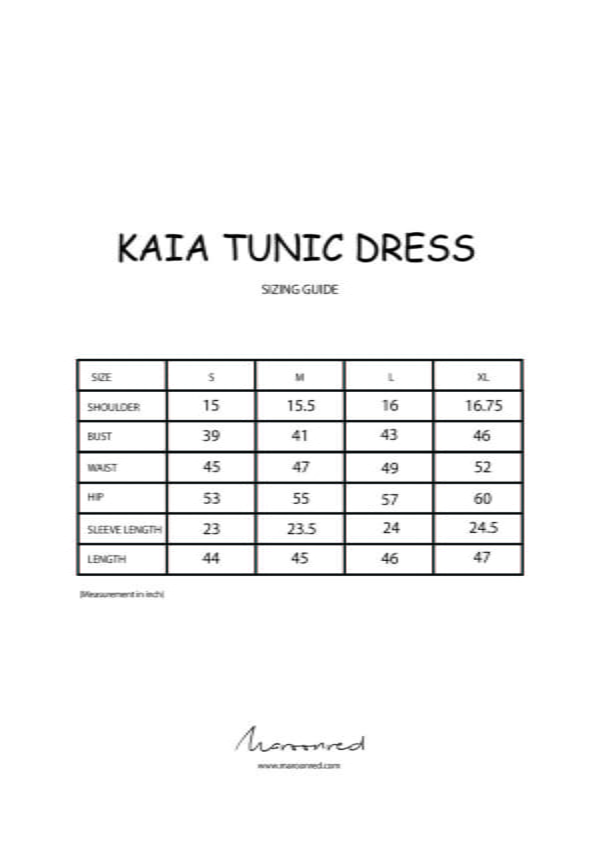 KAIA TUNIC DRESS-01 KAIA TUNIC DRESS (NAVY BLUE)