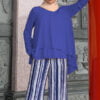 blue 1 TIARA BLOUSE (ELECTRIC BLUE)