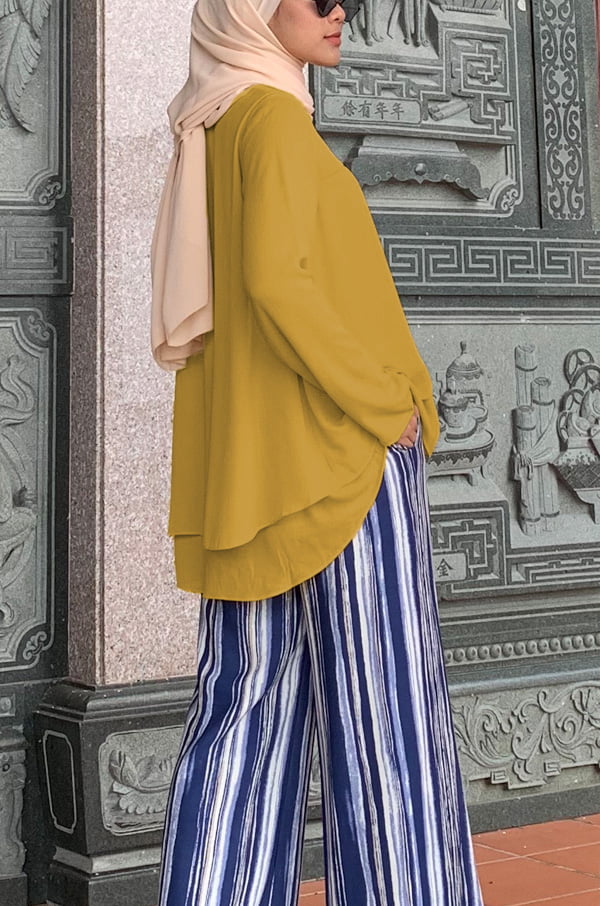 mustard 2 TIARA BLOUSE (MUSTARD)