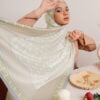 NAGEENA PRINTED SHAWL (OLIVE BLUE)