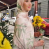 HANEEN PRINTED SHAWL (PINK CHAMPAGNE)