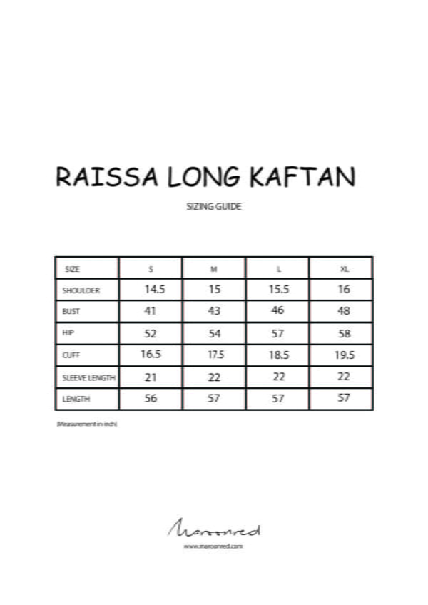 RAISSA LONG KAFTAN (COOL GREY)
