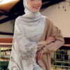 HANEEN PRINTED SHAWL (REPOSE GREY)