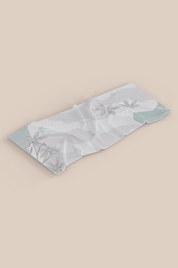 HANEEN PRINTED SHAWL (REPOSE GREY)