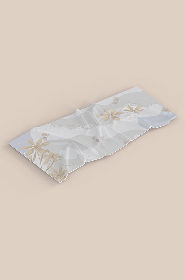 Spa blue HANEEN PRINTED SHAWL (SPA BLUE)