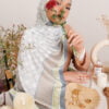 NAGEENA PRINTED SHAWL (WINDY BLUE)
