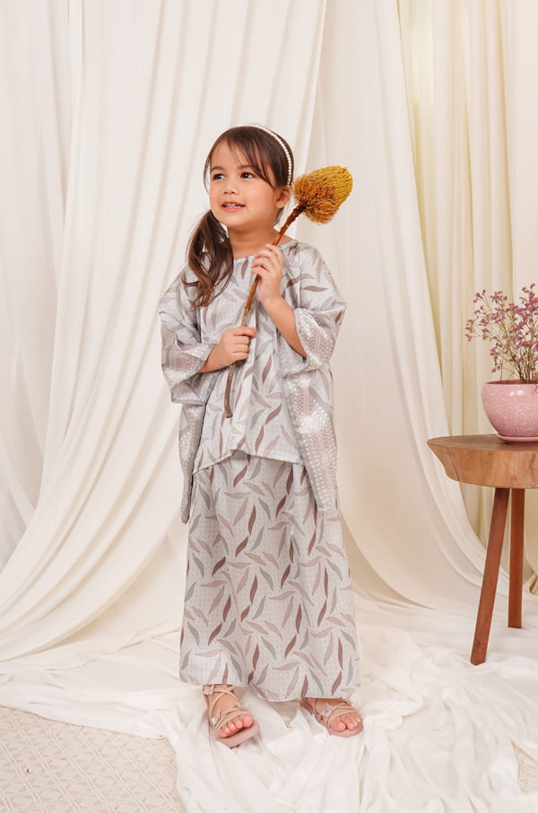 BAYUNA PAREO SET KIDS (GREYISH)