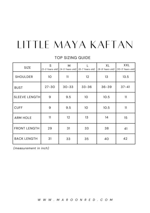 LITTLE MAYA KAFTAN (EGGNOG YELLOW)