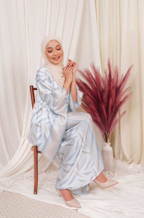 1489 BAYUNA PAREO SET MOM (BABY BLUE)