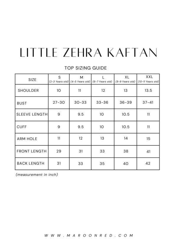 16 LITTLE ZEHRA KAFTAN (COOL GREIGE)