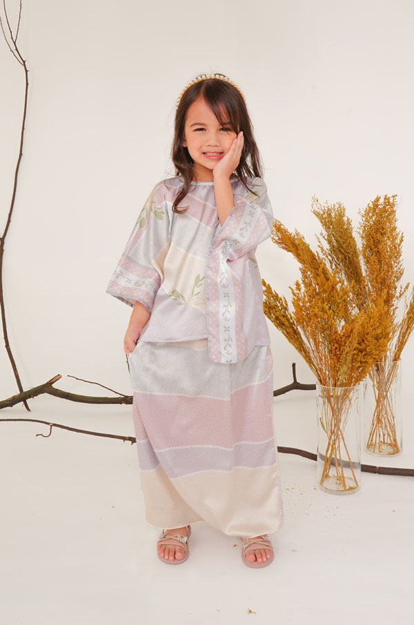 MANEES PAREO SET KIDS (PINK LILAC)